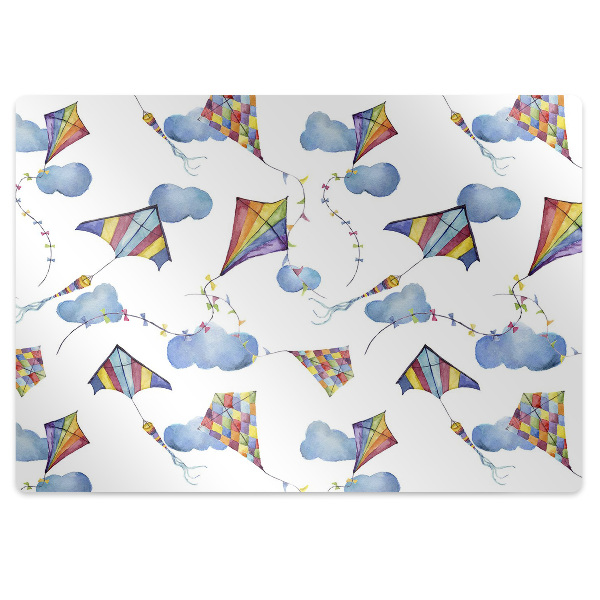 bodenschutzmatte schreibtischstuhl Kites Wolken