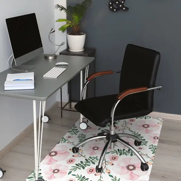 bodenschutzmatte bürostuhl Blume