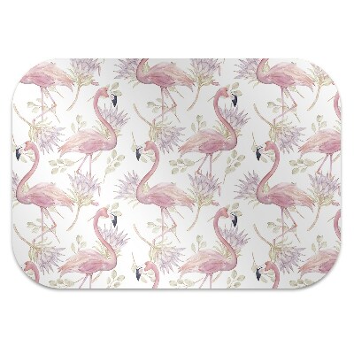 bodenschutzmatte schreibtischstuhl Flamingos