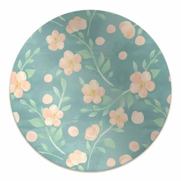 bodenschutzmatte bürostuhl Pastellblumen