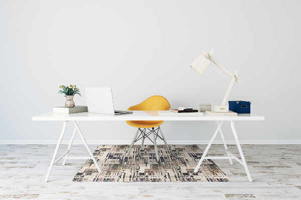 Stuhlmatte für Hartböden Boho-Stil-Fliesen