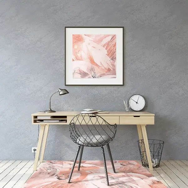 Bürostuhlunterlage Flamingos