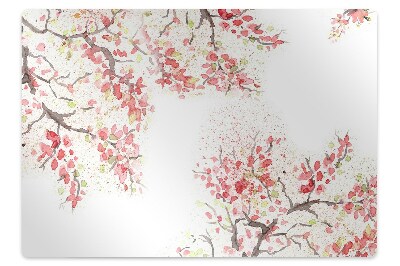 bodenschutzmatte bürostuhl Kirschblüten