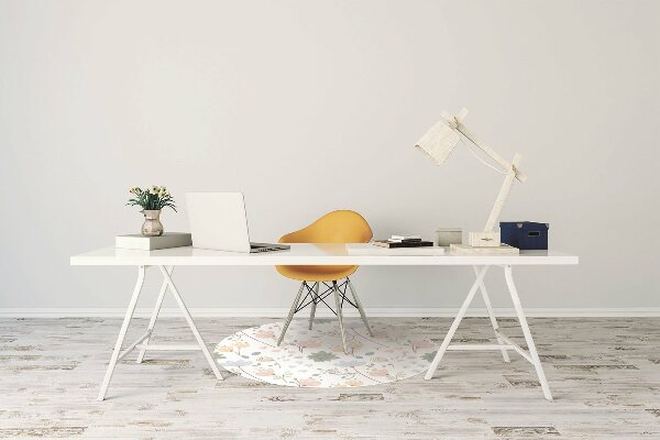 Stuhlmatte für Hartböden Frühlingsblumen