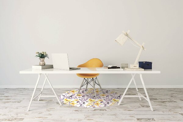 bodenschutzmatte bürostuhl Abstrakte Blumen