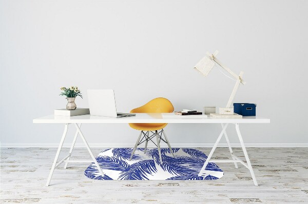 Stuhlunterlage Navy-Blatt