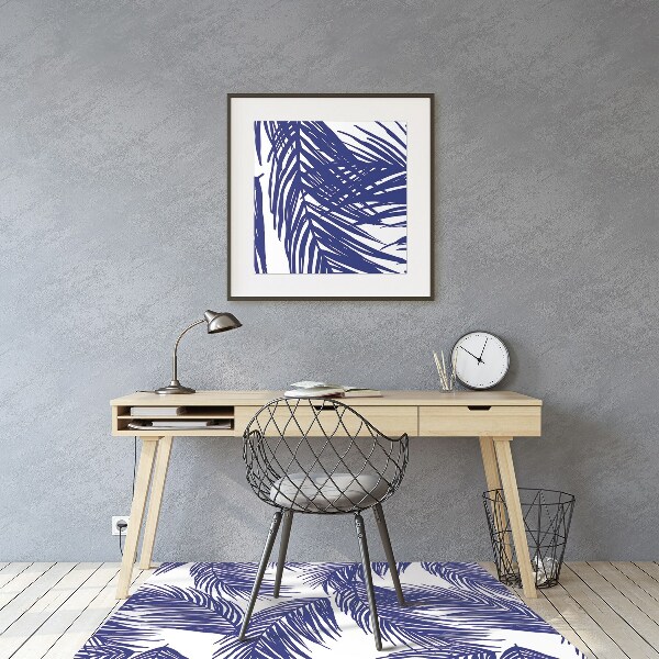 Stuhlunterlage Navy-Blatt