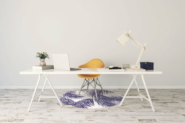 Stuhlunterlage Navy-Blatt