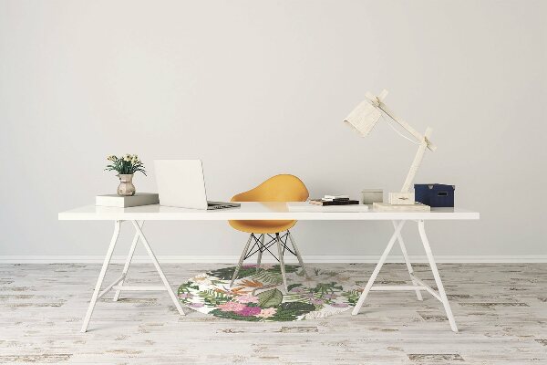 Stuhlunterlage Exotische Blumen
