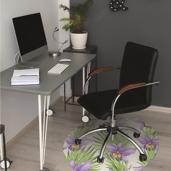 bodenschutzmatte bürostuhl Lilane Blumen