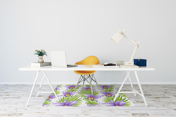 bodenschutzmatte bürostuhl Lilane Blumen