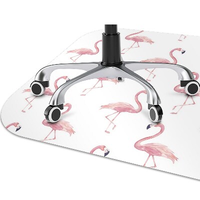 bodenschutzmatte schreibtischstuhl Flamingos