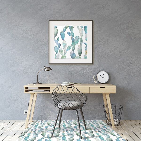 Stuhlunterlage Aquarellkakteen