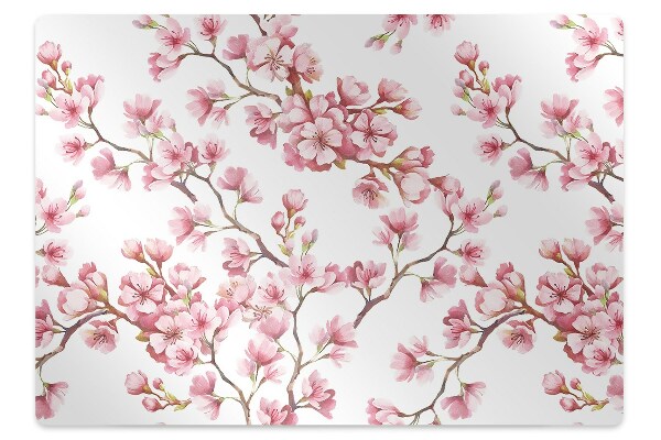 bodenschutzmatte schreibtischstuhl Kirschblüte