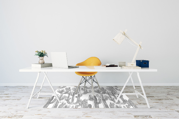 Stuhlmatte für Hartböden Lackierte Kaktee.