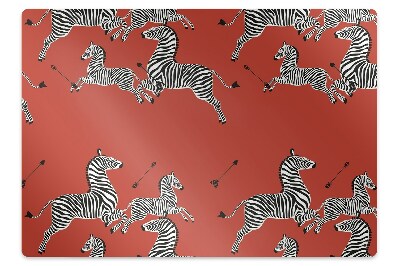 bodenschutzmatte bürostuhl Zebra
