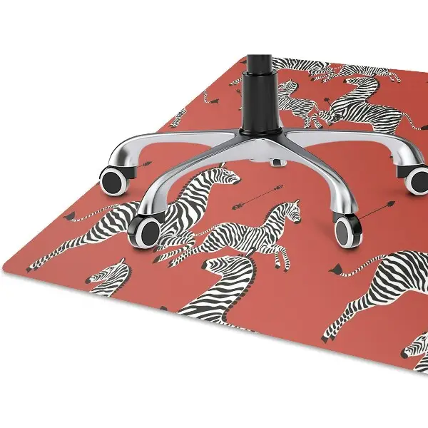 bodenschutzmatte bürostuhl Zebra