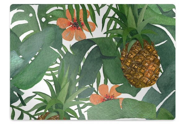 bodenschutzmatte schreibtischstuhl Tropische Ananas