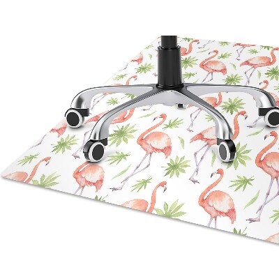 Stuhlmatte für Hartböden Flamingos