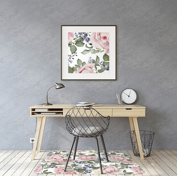 Stuhlmatte Aquarellrosen