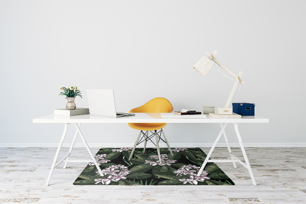 bodenschutzmatte bürostuhl Exotische Blumen