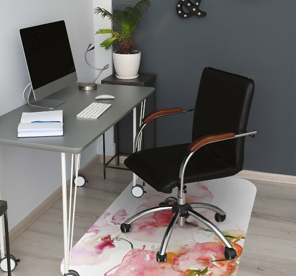 Stuhlmatte Aquarellblumen