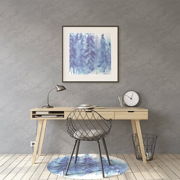Bodenschutzmatte Aquarell Winterwald