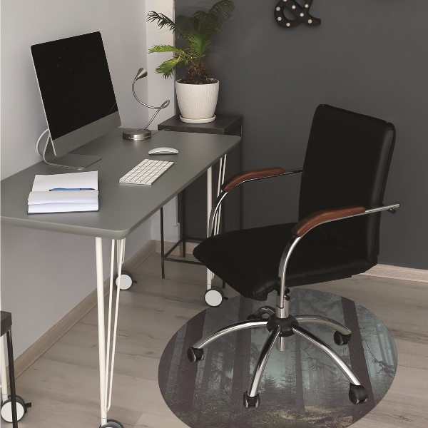 Bürostuhlunterlage Nebeliger Wald