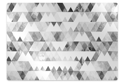 Stuhlunterlage Graue Dreiecke-Muster.