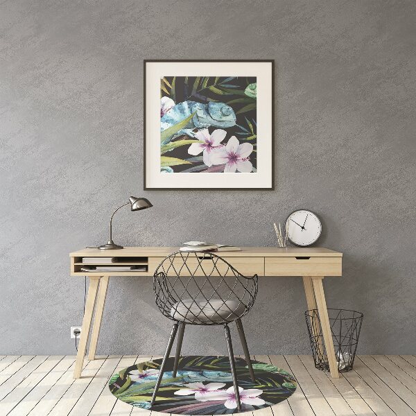 bodenschutzmatte schreibtischstuhl Blaues Chamäleon