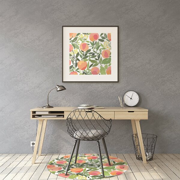 bodenschutzmatte bürostuhl Pfirsiche