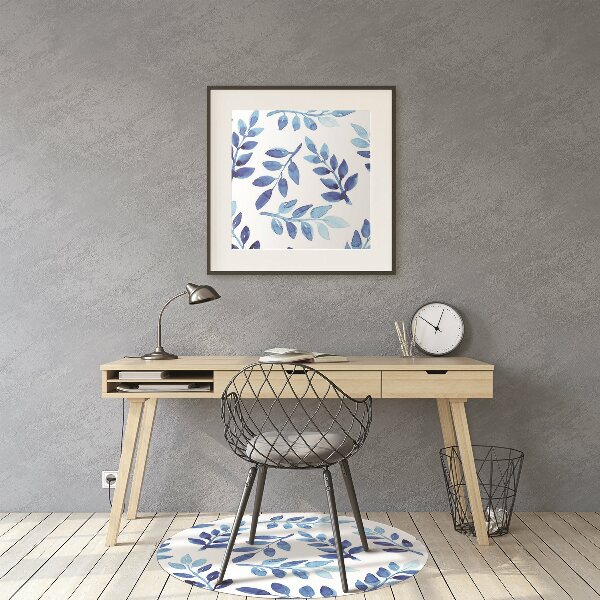 bodenschutzmatte schreibtischstuhl Blaues Aquarell