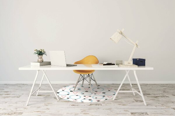 bodenschutzmatte schreibtischstuhl Räder und Dreiecke
