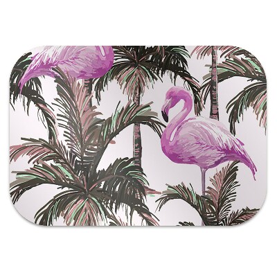 bodenschutzmatte schreibtischstuhl Flamingos in Palm.