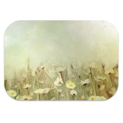 bodenschutzmatte schreibtischstuhl Feldblumen