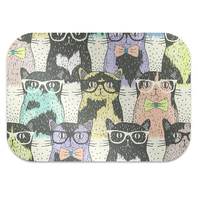 Stuhlmatte für Hartböden Katzen in Gläsern.