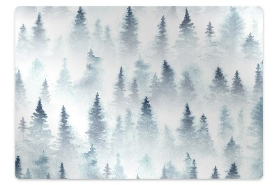 bodenschutzmatte schreibtischstuhl Nebeliger Wald