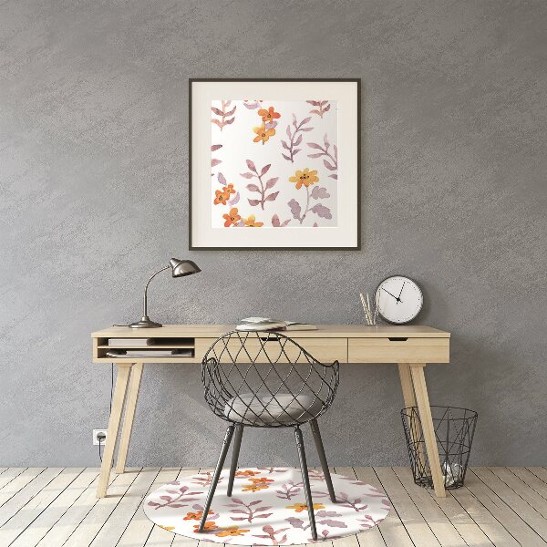 Stuhlmatte Lackierte Blumen