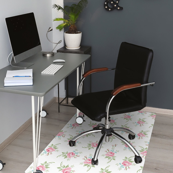 Bürostuhlunterlage Kleine Blumen