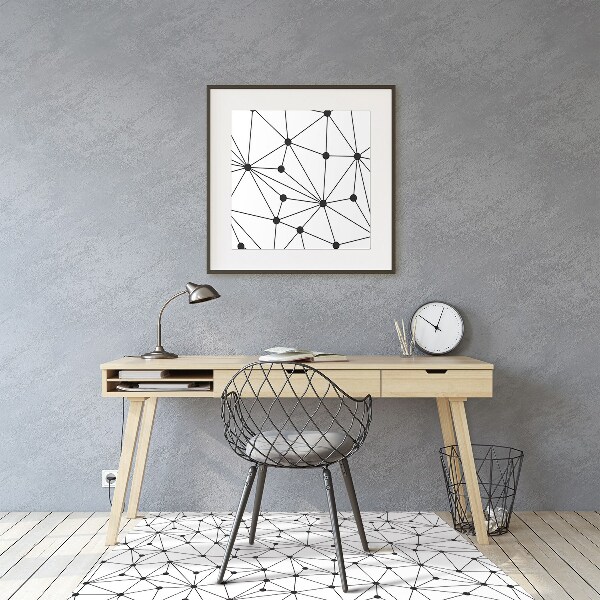 Stuhlmatte für Hartböden Dreiecke dots.