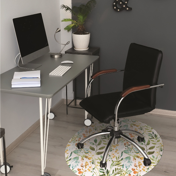 bodenschutzmatte bürostuhl Boho-Blumen