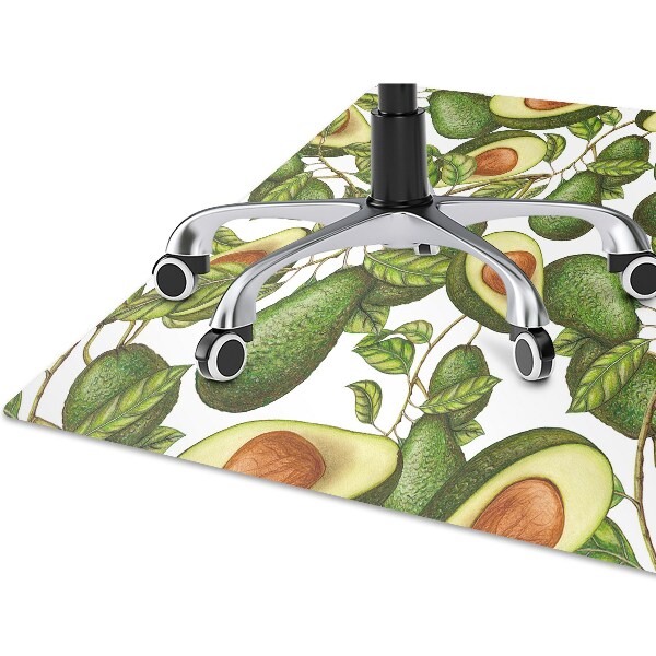 Stuhlmatte für Hartböden Eine Avocado