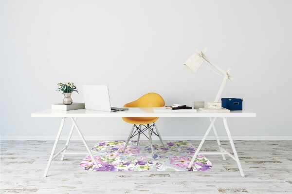 bodenschutzmatte bürostuhl Lilane Blumen