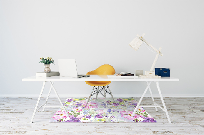 bodenschutzmatte bürostuhl Lilane Blumen