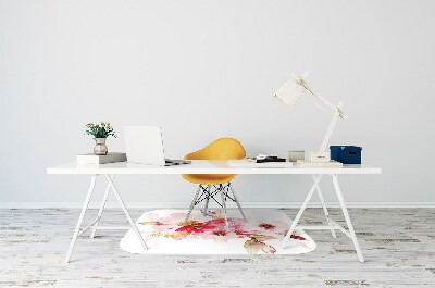 bodenschutzmatte bürostuhl Pastellblumen