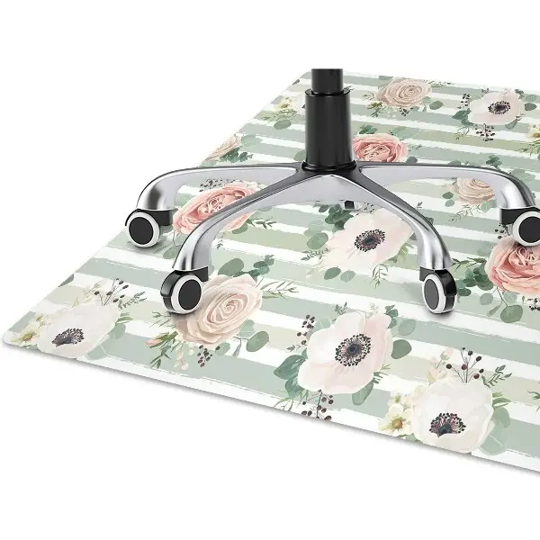 bodenschutzmatte schreibtischstuhl Gestreifte Rosen