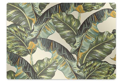 bodenschutzmatte schreibtischstuhl Palmenblätter