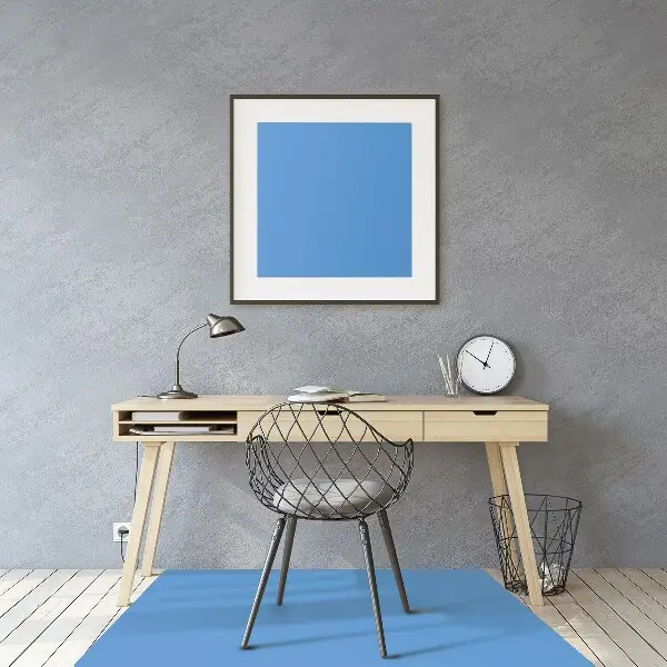 Stuhlmatte für Hartböden Blau