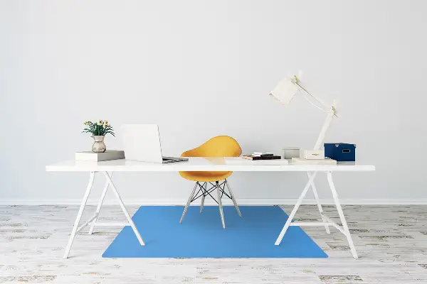 Stuhlmatte für Hartböden Blau