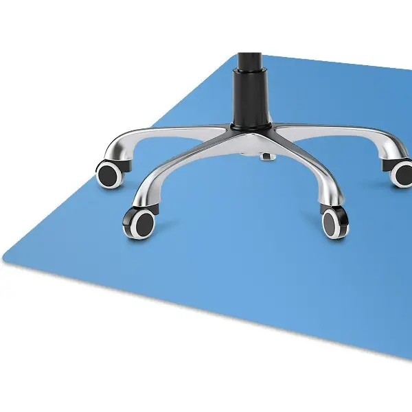 Stuhlmatte für Hartböden Blau